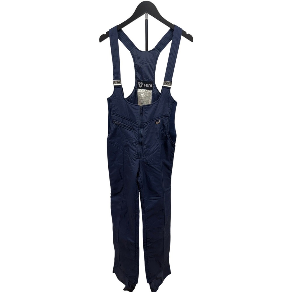 Fera Women's Vintage 80's Retro Navy Insulated‎ Snowsuit Sz 12
